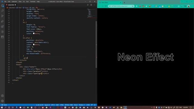 CSS Neon Text Animation Effect - CSS Text Effects Tutorial смотреть онлайн