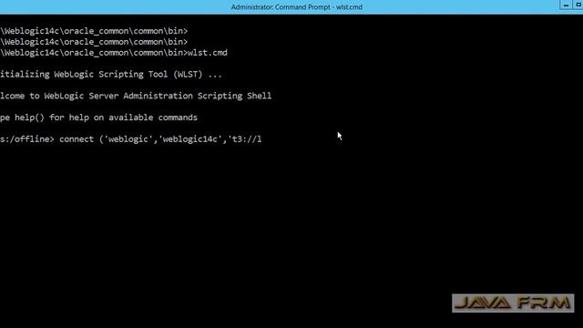 Oracle Weblogic Server 14c (14.1.1.0) - How to connect to WLST (Weblogic Scriptint Tool) on Windows смотреть онлайн