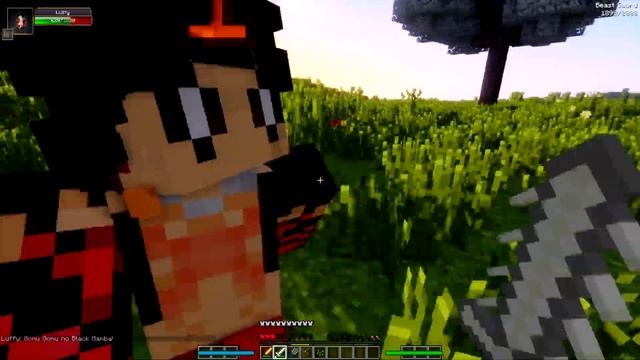 How to add LUFFY in Minecraft (One Piece) смотреть онлайн