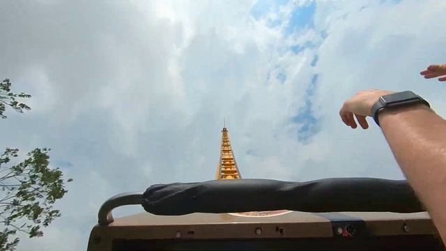 Golden Loop roller coaster, Front Row POV, Gold Reef City, South Africa смотреть онлайн