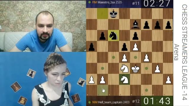 СИЛЬНЫЙ СОПЕРНИК, ПРЕКРАСНО! // CSL-14 //  NM ДАРЬЯ ХОХЛОВА vs FM АНТОН ИСАЕВСКИЙ