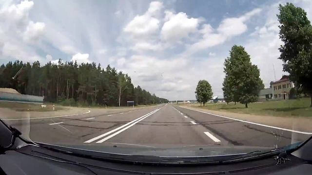 Гродно - Минск (трасса М-6) 280км за 7 минут (2015) 60fps смотреть онлайн
