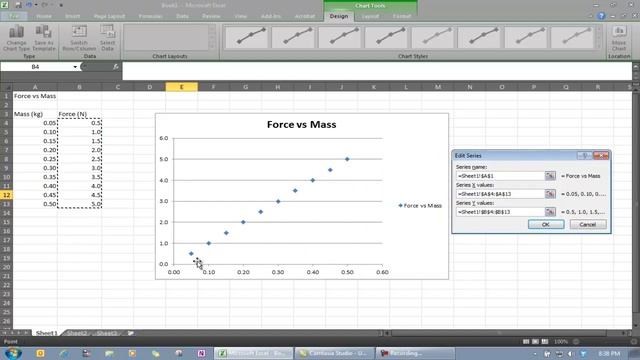 Straight line plot in excel.mp4 смотреть онлайн