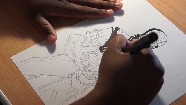 Mortal Kombat X Speed Drawing of SubZero by: Bliss Art смотреть онлайн