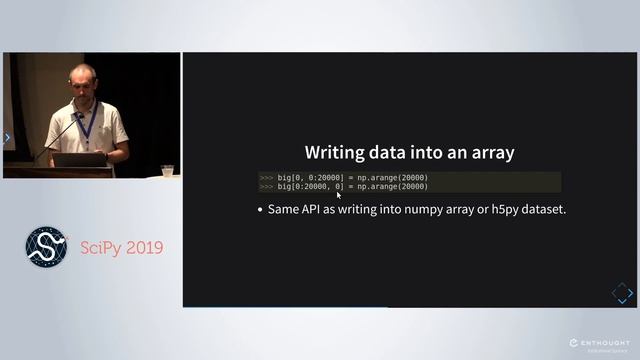 Zarr: Scalable Storage of Tensor Data for Use in Parallel and Distributed Computing | SciPy 2019 | смотреть онлайн
