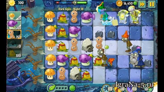 Dark Ages Night 18 - Plants vs Zombies 2 (Прохождение) смотреть онлайн