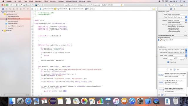 Create a simple login screen in swift: authenticate the user and keep the session active смотреть онлайн
