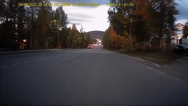 TrendVision MR 1100 AI Smart Assist  Задняя камера  Вечером 7