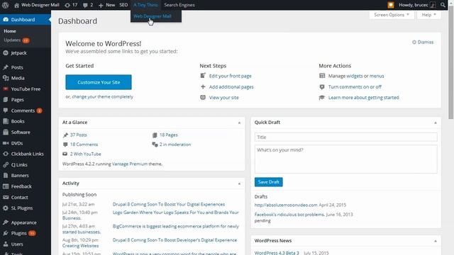 How to Add Links From Admin Bar in Wordpress смотреть онлайн