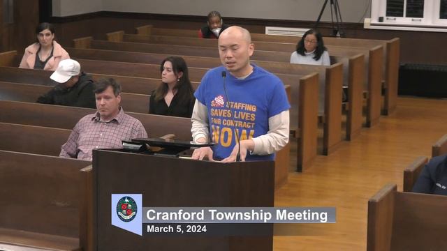 Cranford Township Committee March 5, 2024 смотреть онлайн