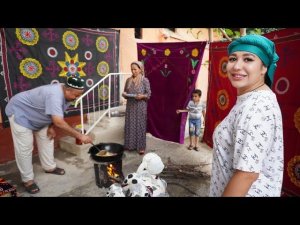 Узбекистан! Как отмечают день Арафа. Праздничный плов с болгарским перцем, долмой! Наманган.