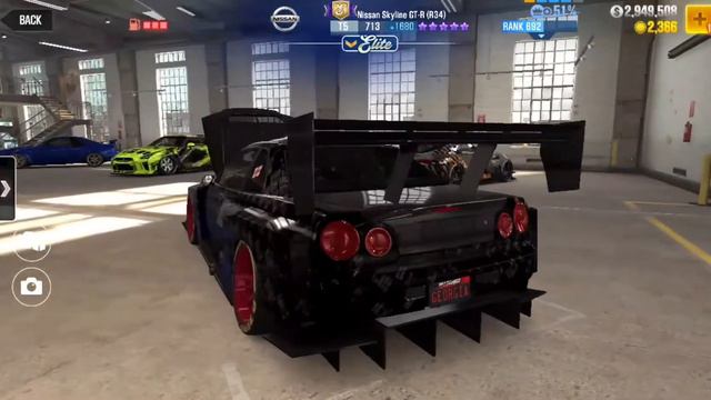 CSR2 | Nissan Skyline GT-R(R34) | Elite 35 смотреть онлайн