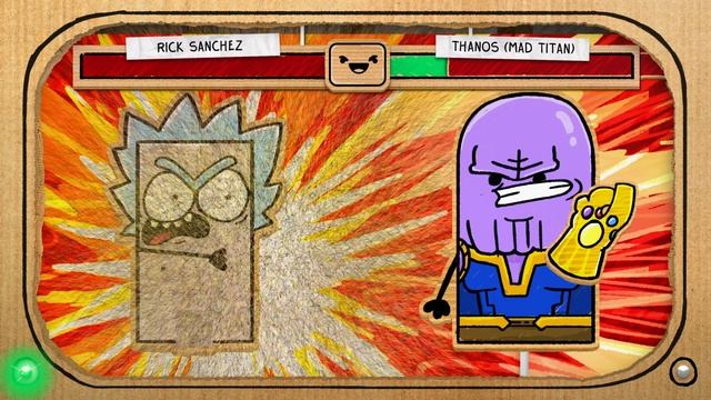Rick vs Thanos (Cardboard Battle Arena) смотреть онлайн