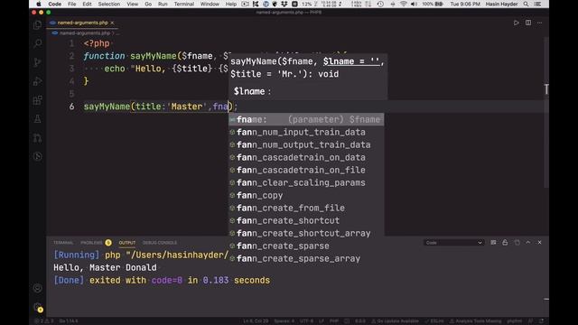 পিএইচপি ৮ ফিচার - নেমড আর্গুমেন্ট (PHP8 Feature - Named Argument) смотреть онлайн
