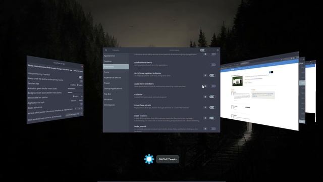 ArchMerge : 276 gnome shell extension - cover flow Alt-Tab смотреть онлайн