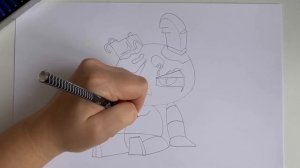 Как нарисовать Спрингтрапа из ФНАФ | Рисуем Аниматроника из FNAF | Springtrap Plush карандашом