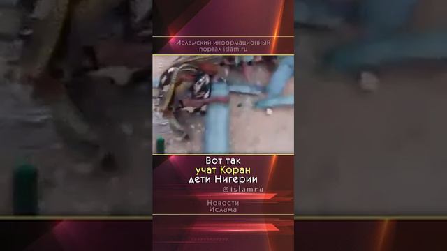 вот так учит Коран дети нигерии🥺 смотреть онлайн
