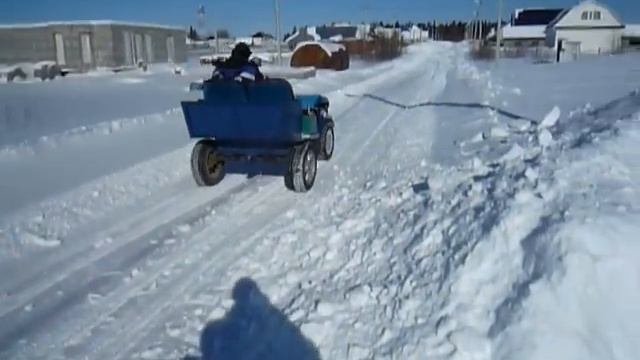 МОТОблок Маленький тест драйв.Самострой. смотреть онлайн