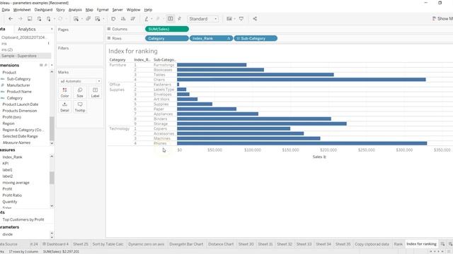 Tableau Tutorial 122 - How to use Index function for ranking data смотреть онлайн