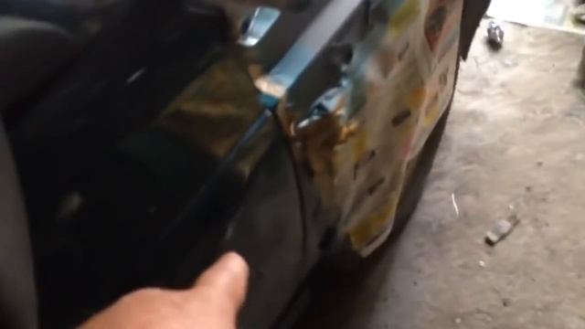 Как выправить вмятину на двери. Самостоятельно без покраски. авто смотреть онлайн