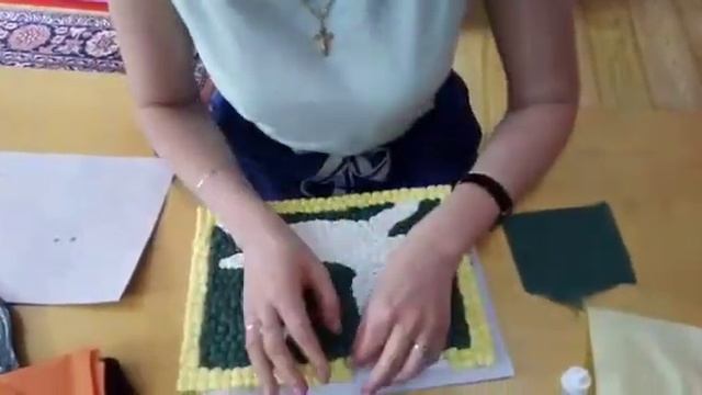Аппликация из бумажных салфеток смотреть онлайн