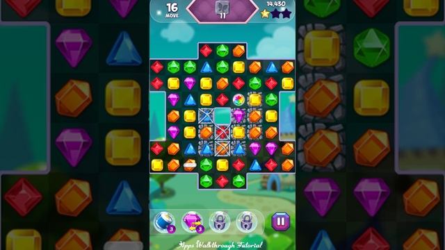 Jewel Match King Quest Level 35 - Walkthrough смотреть онлайн
