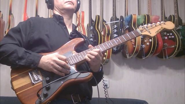 Bulgarian Orfeus Solo Strats. Mahogany And Mahogany- Ash Striped