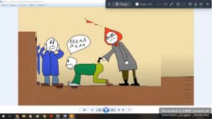Бабушка бьёт своего внука ремнём