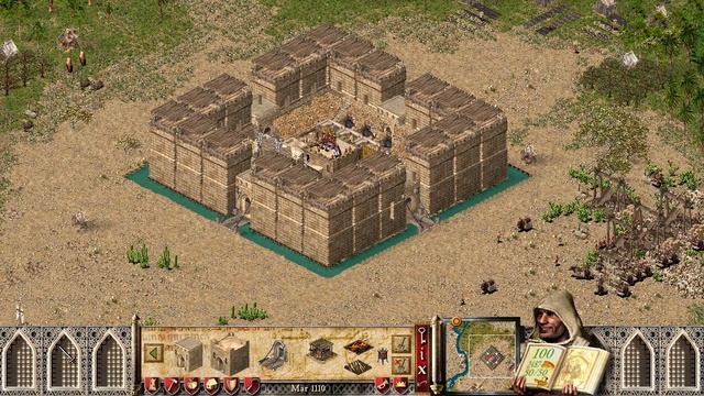 Stronghold Crusader HD - nice small castle design смотреть онлайн