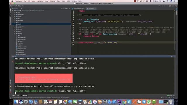 10 - Local Development Server Laravel 5.4 смотреть онлайн