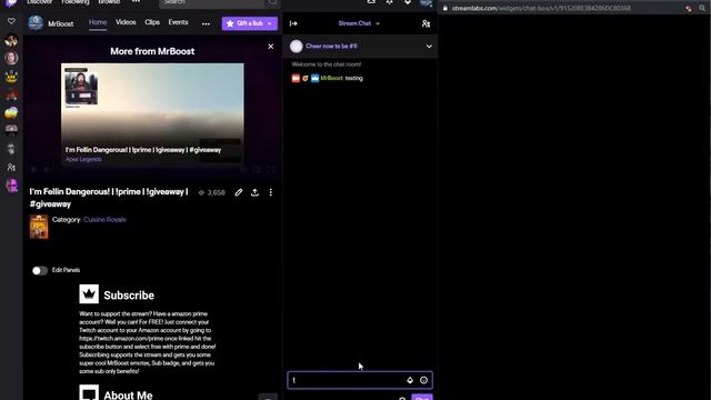 Streamlabs event chat widget смотреть онлайн
