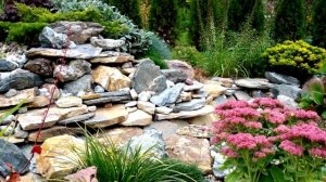 Камни в ландшафтном дизайне. Альпийская горка. Рокарии