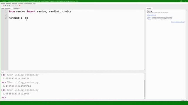 Randint functie - Python смотреть онлайн