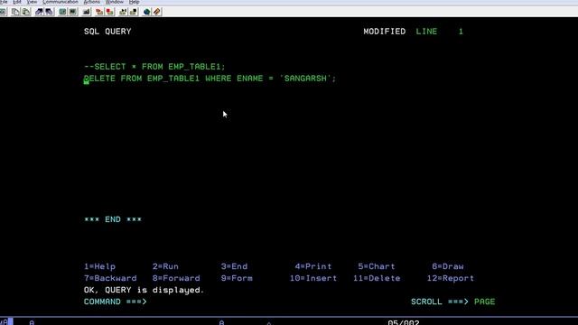 SQL Delete Query Using QMF - Mainframe DB2 Practical Tutorial - Part 22 смотреть онлайн