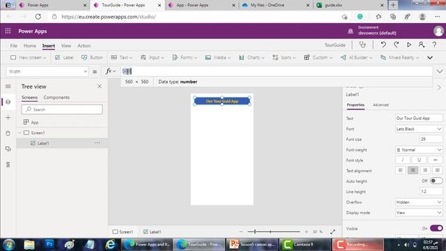 Canvas App formula and Excel Data Source - شرح PowerApps Arabic смотреть онлайн