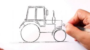 Как нарисовать и раскрасить Трактор