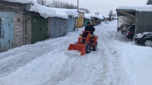 Мини погрузчик уборка снега