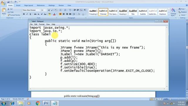 JAVA JLABEL EXAMPLE смотреть онлайн