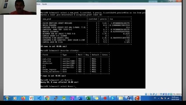 Uso de Variables de usuario en MariaDB смотреть онлайн