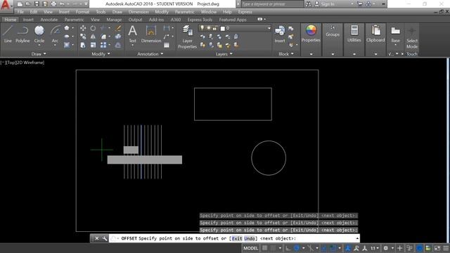 19: Curso de AutoCAD en Espanol: Offset Command смотреть онлайн