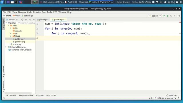 Python program to print a pattern - Beginner смотреть онлайн