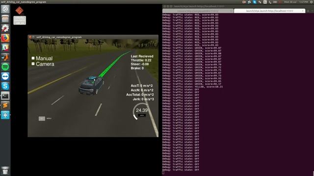 Faster-RCNN classifier performance in Udacity simulator смотреть онлайн