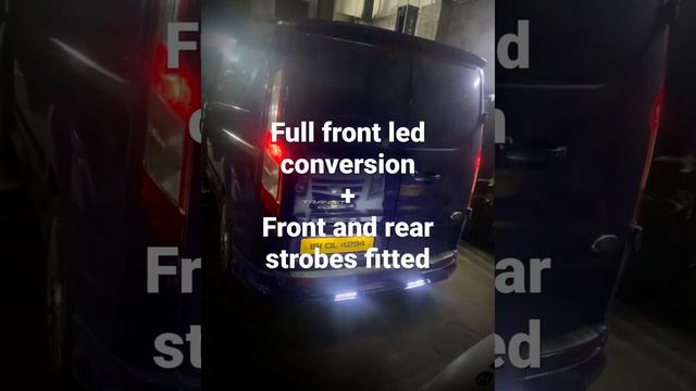 Ford Transit Custom Van - full front led conversion+ strobes ? смотреть онлайн