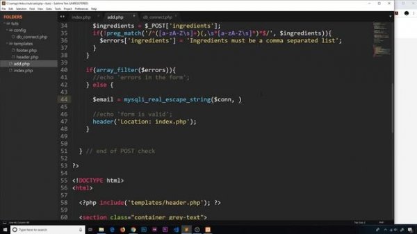 PHP Tutorial (& MySQL) #30 - Saving Data to the Database