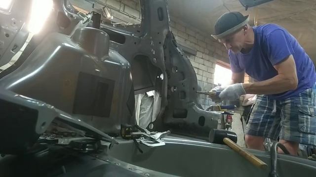 Вварил последние усилители и примерил заднюю панель и опять сюрприз. ГРАНТА КРОСС. смотреть онлайн