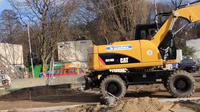 Bagger Caterpillar M316D nagelneu Verstellausleger смотреть онлайн