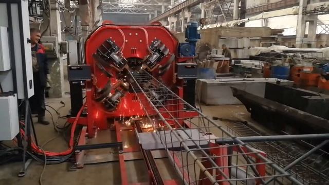 Сваенавивочная машина SNM на ЗЖБИ-4 в Новосибирске. Запуск производства трапецеидальных каркасов смотреть онлайн