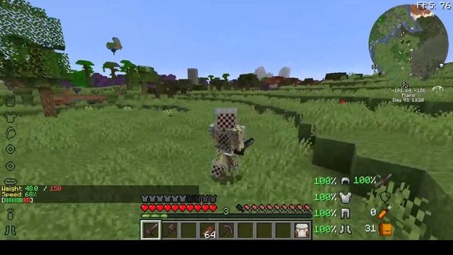 Minecraft Encumbrance Test -- Inventory Weight plugin Mohist server смотреть онлайн