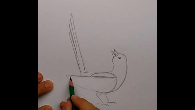 Как нарисовать сороку Простой рисунок смотреть онлайн