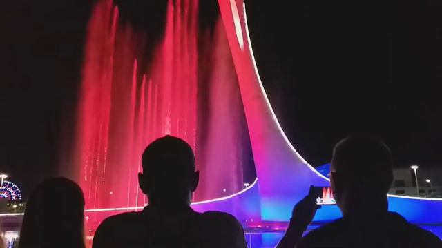 Поющий фонтан в Олимпийском парке г. Адлер. Олимпийский факел фонтан в Сочи Адлер смотреть онлайн